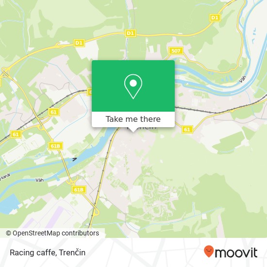 Racing caffe, Jozefa Braneckého 14 911 01 Trenčín mapa