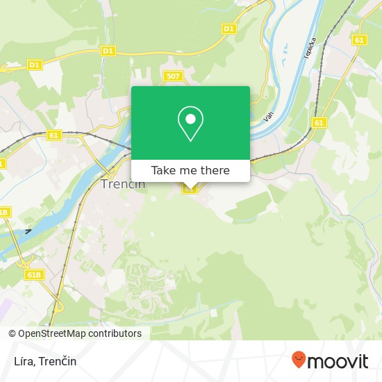 Líra, Generála M. R. Štefánika 911 01 Trenčín mapa