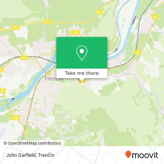 John Garfield, Generála M. R. Štefánika 911 01 Trenčín mapa