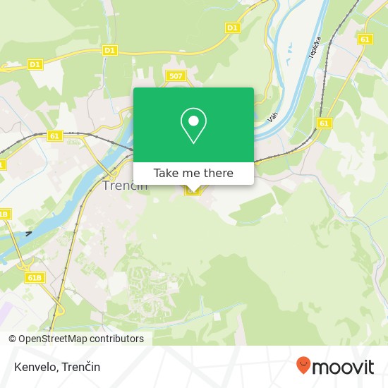 Kenvelo, Generála M. R. Štefánika 911 01 Trenčín mapa