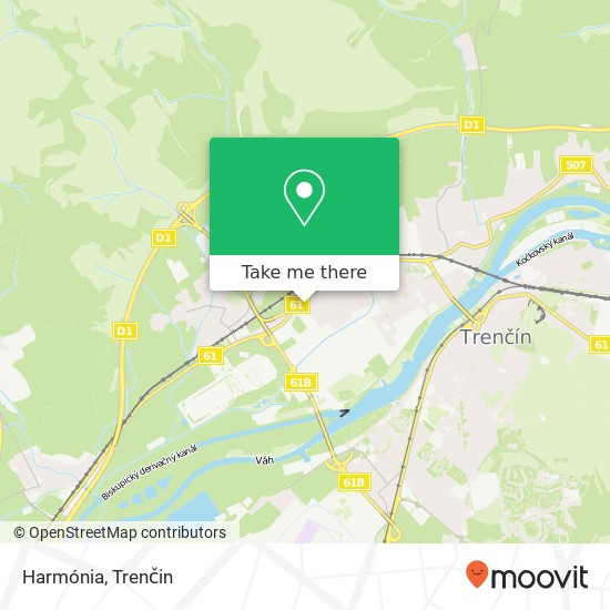 Harmónia, 911 05 Trenčín mapa