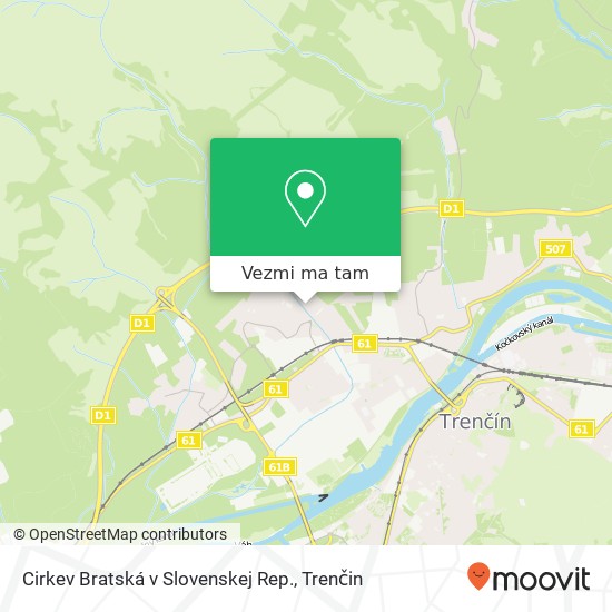 Cirkev Bratská v Slovenskej Rep. mapa