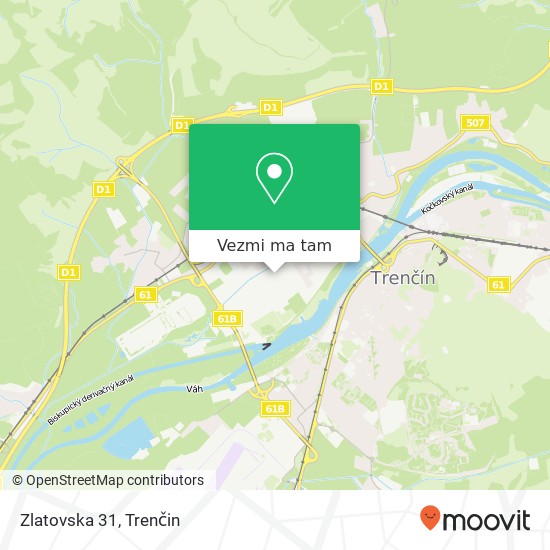 Zlatovska 31 mapa