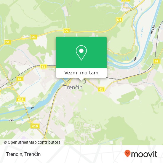 Trencin mapa