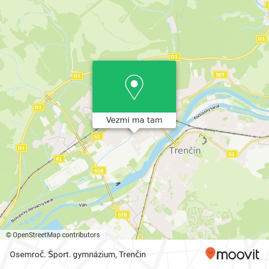 Osemroč. Šport. gymnázium mapa