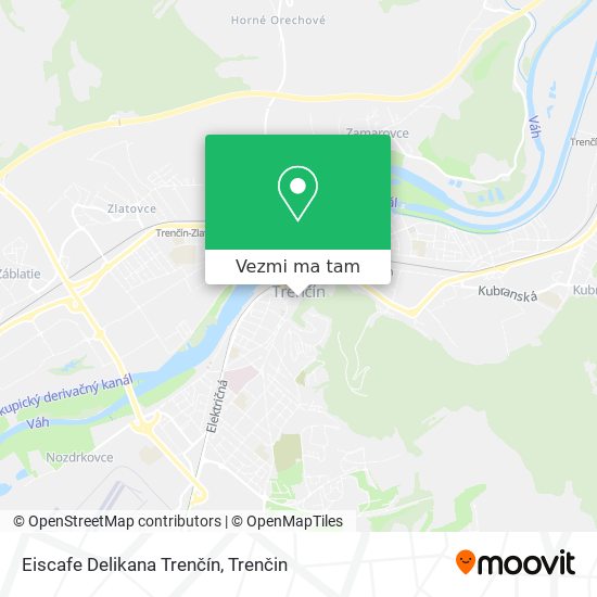 Eiscafe Delikana Trenčín mapa