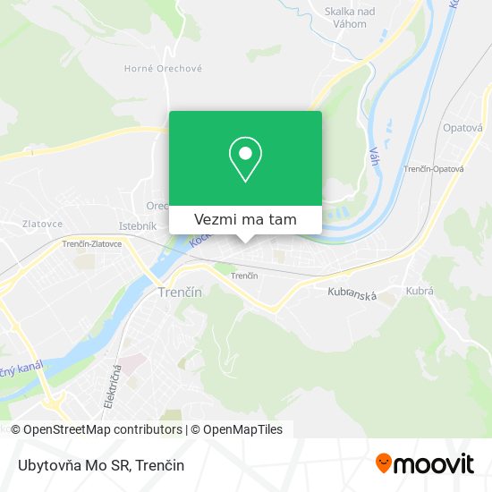 Ubytovňa Mo SR mapa