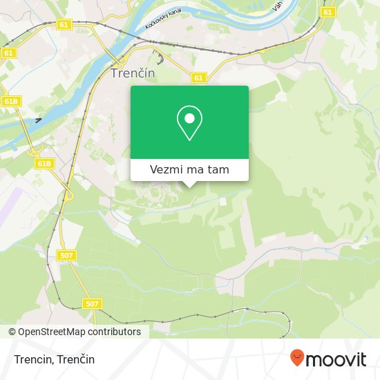 Trencin mapa