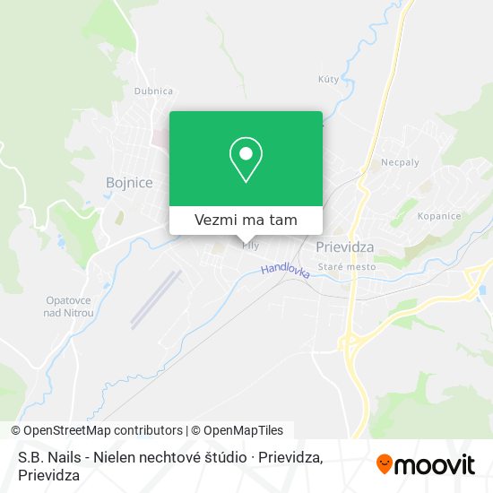 S.B. Nails - Nielen nechtové štúdio · Prievidza mapa