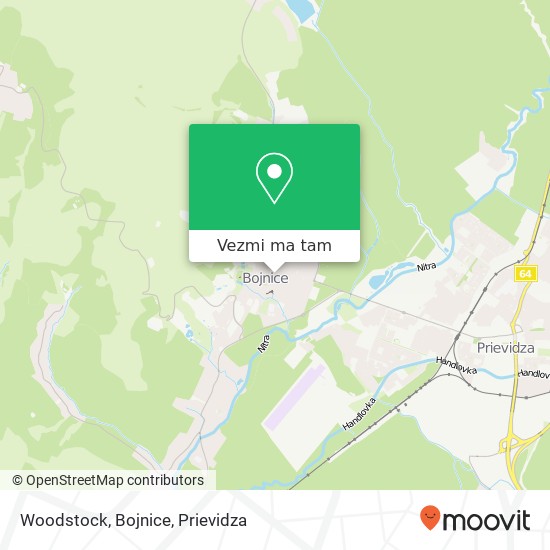 Woodstock, Bojnice mapa
