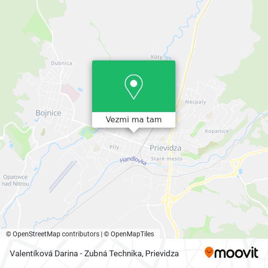 Valentíková Darina - Zubná Technika mapa