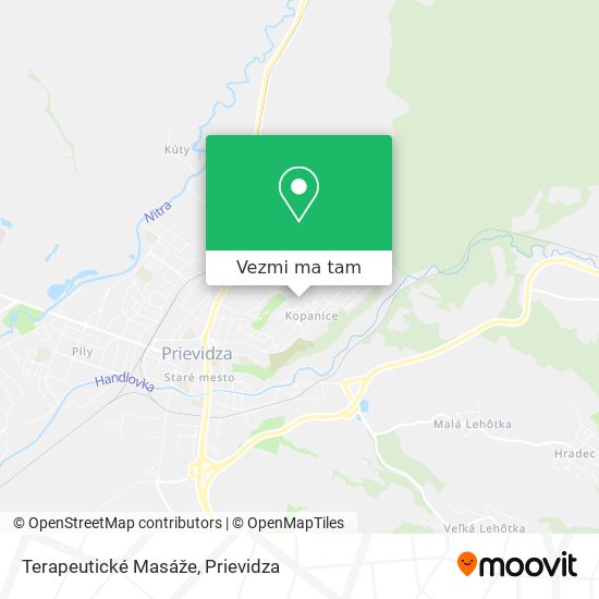 Terapeutické Masáže mapa