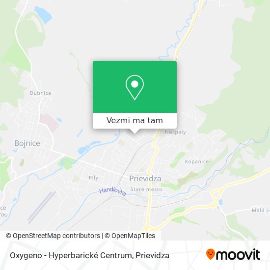 Oxygeno - Hyperbarické Centrum mapa