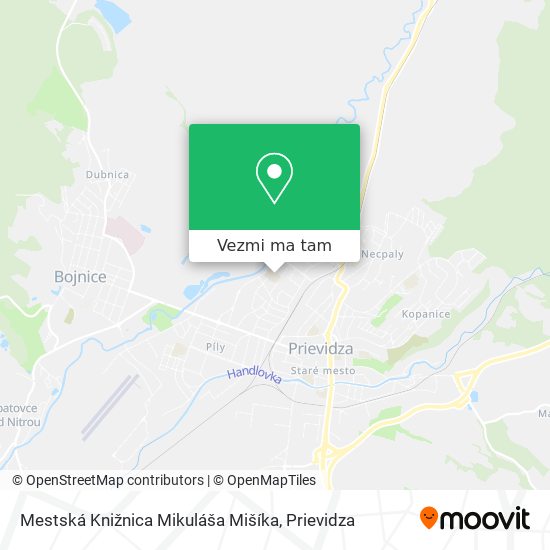 Mestská Knižnica Mikuláša Mišíka mapa