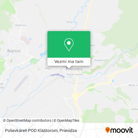 Polievkáreň POD Kláštorom mapa