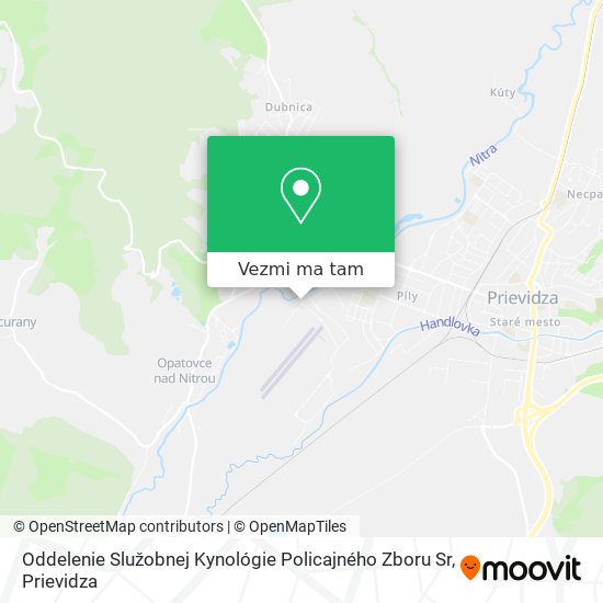 Oddelenie Služobnej Kynológie Policajného Zboru Sr mapa