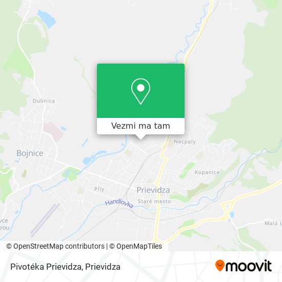 Pivotéka Prievidza mapa