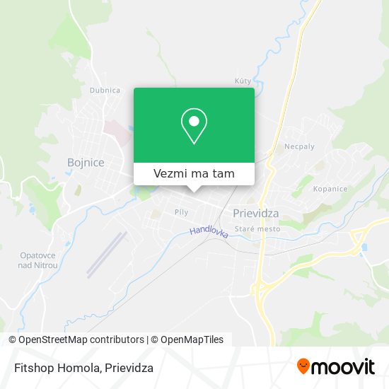 Fitshop Homola mapa