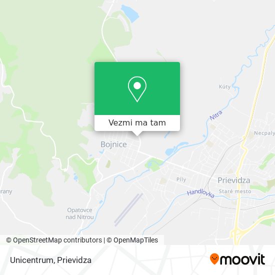 Unicentrum mapa