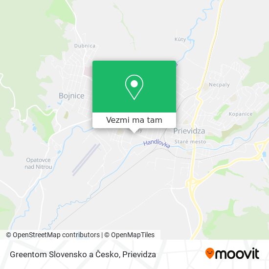 Greentom Slovensko a Česko mapa