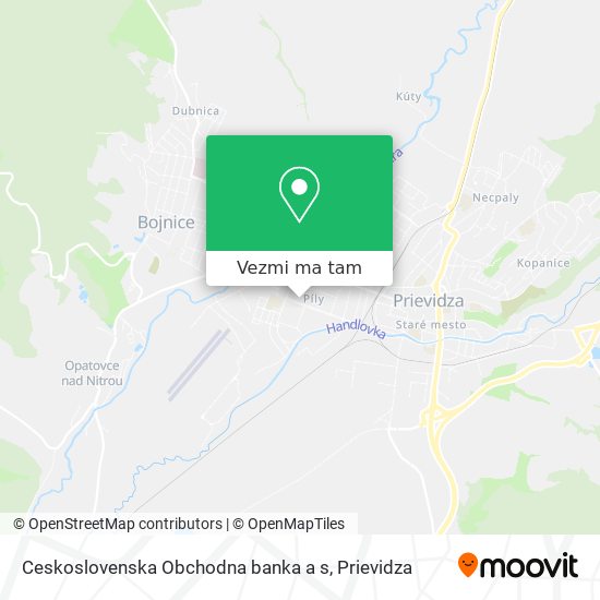 Ceskoslovenska Obchodna banka a s mapa