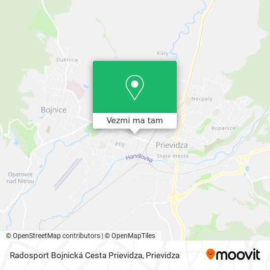 Radosport Bojnická Cesta Prievidza mapa