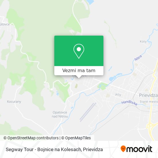 Segway Tour - Bojnice na Kolesach mapa