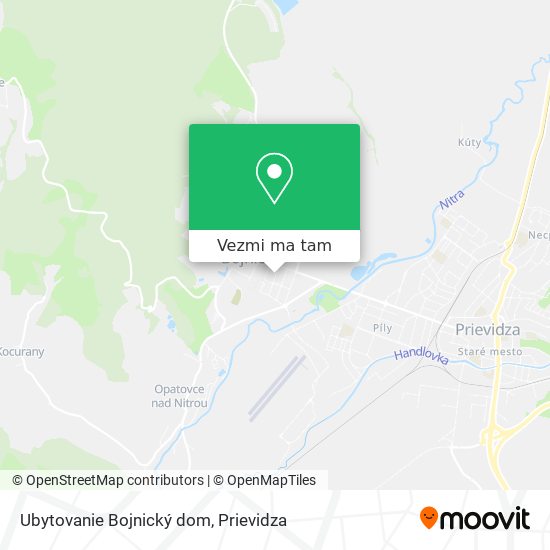 Ubytovanie Bojnický dom mapa