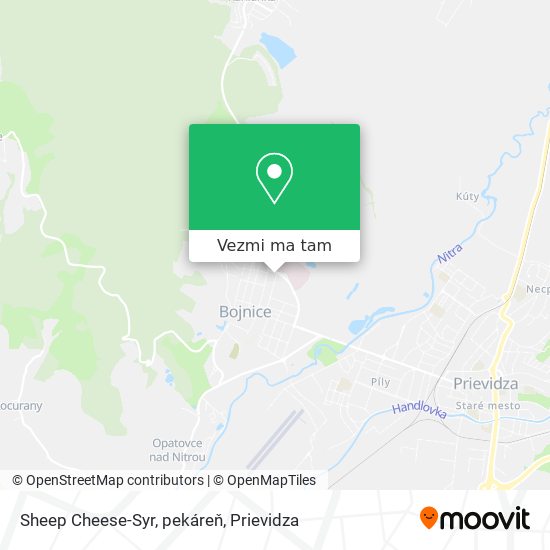 Sheep Cheese-Syr, pekáreň mapa