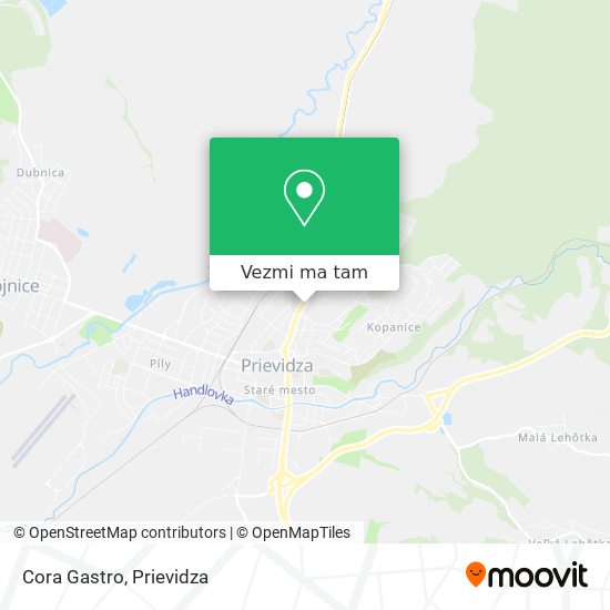 Cora Gastro mapa