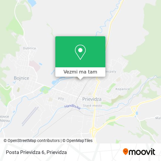 Posta Prievidza 6 mapa