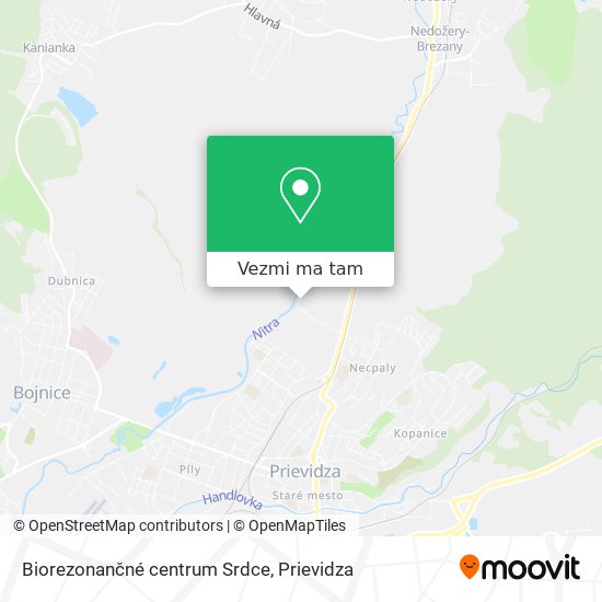 Biorezonančné centrum Srdce mapa