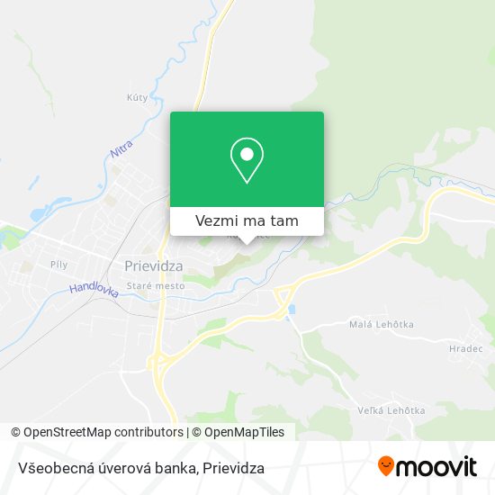 Všeobecná úverová banka mapa