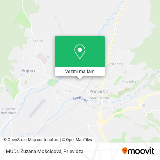 MUDr. Zuzana Moščicová mapa