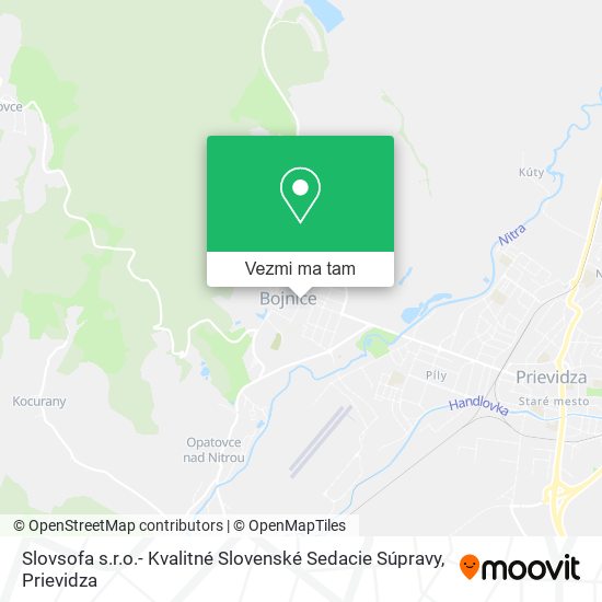 Slovsofa s.r.o.- Kvalitné Slovenské Sedacie Súpravy mapa