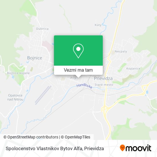 Spolocenstvo Vlastnikov Bytov Alfa mapa