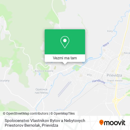 Spolocenstvo Vlastnikov Bytov a Nebytovych Priestorov Bernolak mapa