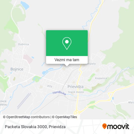 Packeta Slovakia 3000 mapa