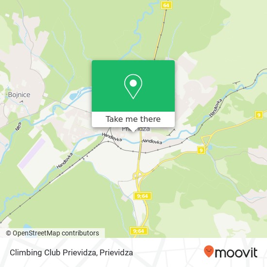 Climbing Club Prievidza mapa