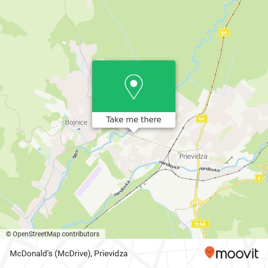 McDonald's (McDrive), Olympionikov 2 971 01 Prievidza mapa