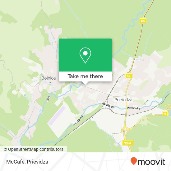 McCafé, Olympionikov 2 971 01 Prievidza mapa