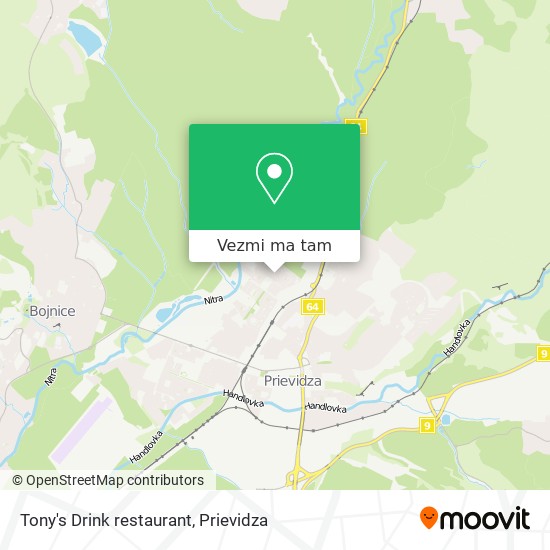 Tony's Drink restaurant mapa