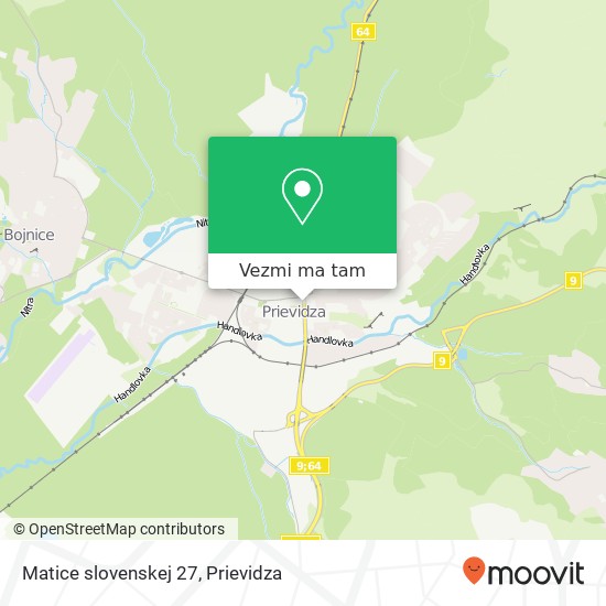 Matice slovenskej 27 mapa