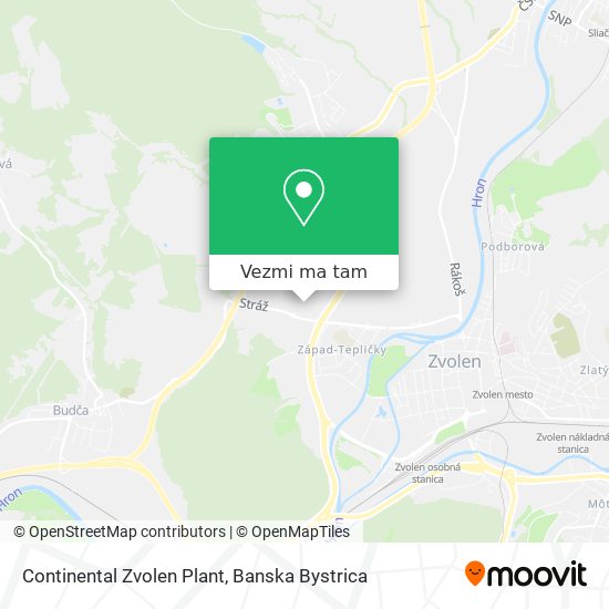 Continental Zvolen Plant mapa