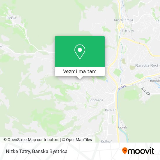 Nizke Tatry mapa