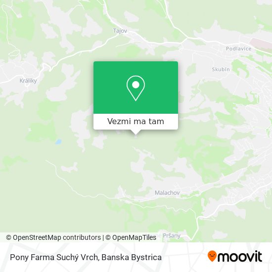 Pony Farma Suchý Vrch mapa