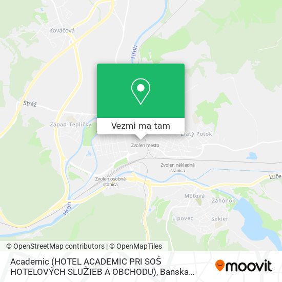 Academic (HOTEL ACADEMIC PRI SOŠ HOTELOVÝCH SLUŽIEB A OBCHODU) mapa