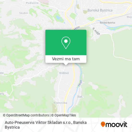 Auto-Pneuservis Viktor Skladan s.r.o. mapa