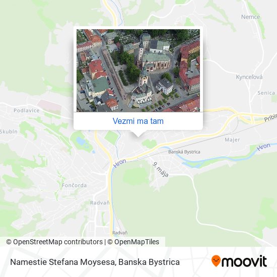 Namestie Stefana Moysesa mapa