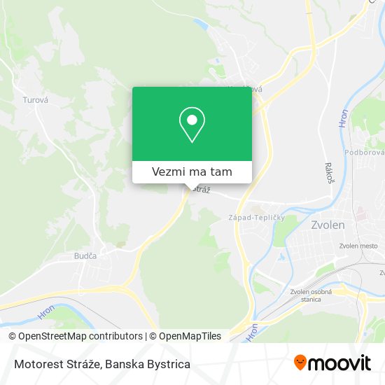 Motorest Stráže mapa